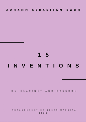 15 Inventions - Bb Clarinet and Bassoon (Individual Parts)