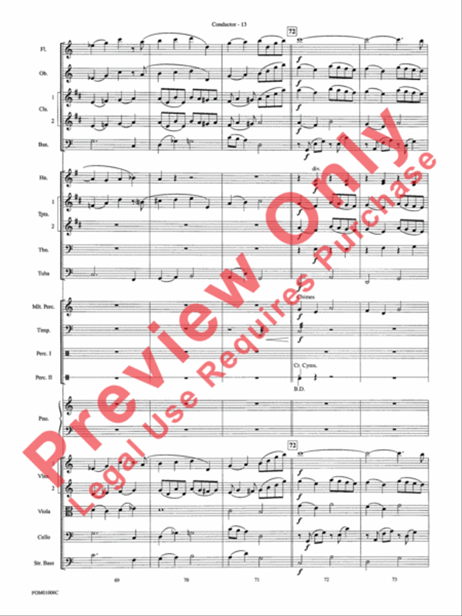 How the Grinch Stole Christmas (Medley) Full Orchestra scores gallery preview page 16
