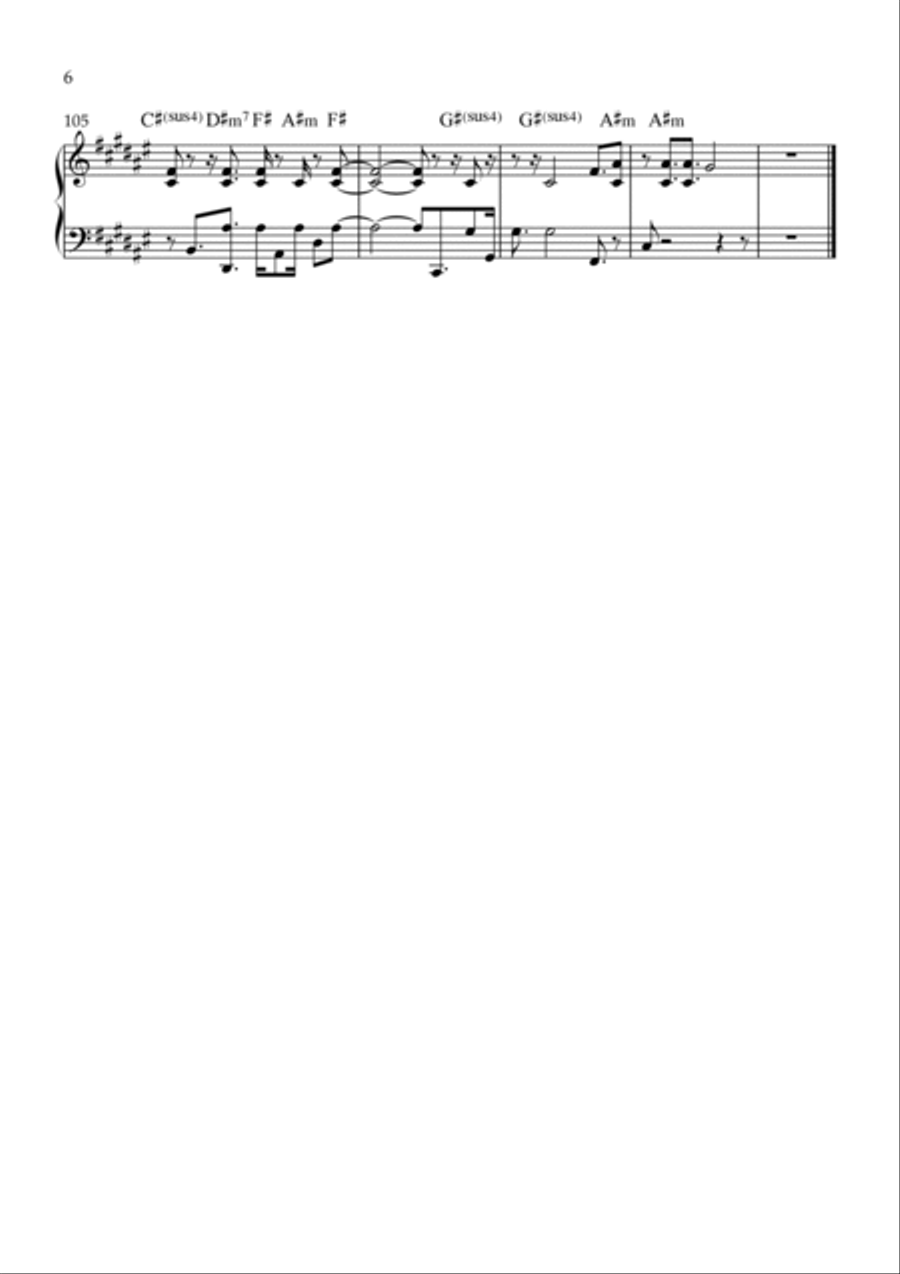Forever Yhwh Piano Solo scores gallery preview page 6