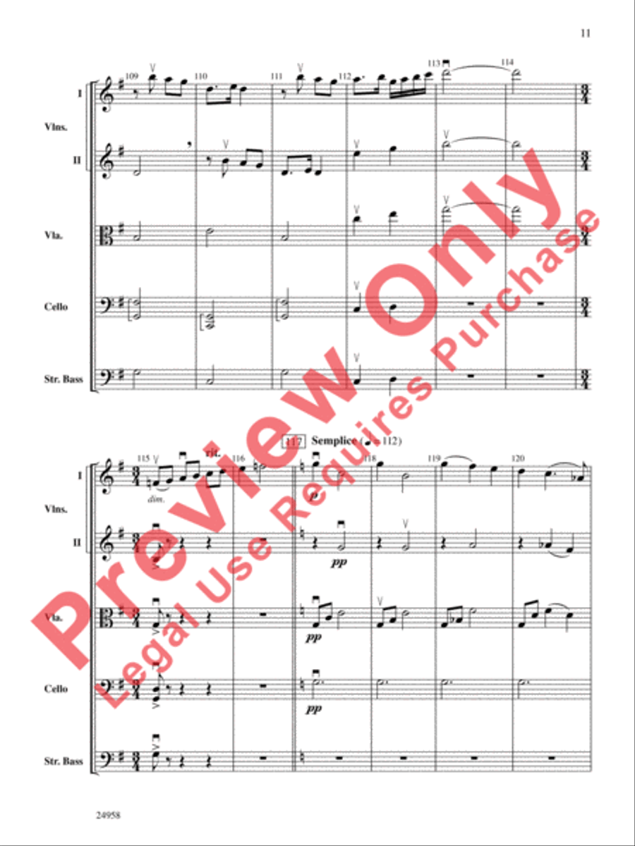 Dreams of a Midsummer Night String Orchestra scores gallery preview page 12