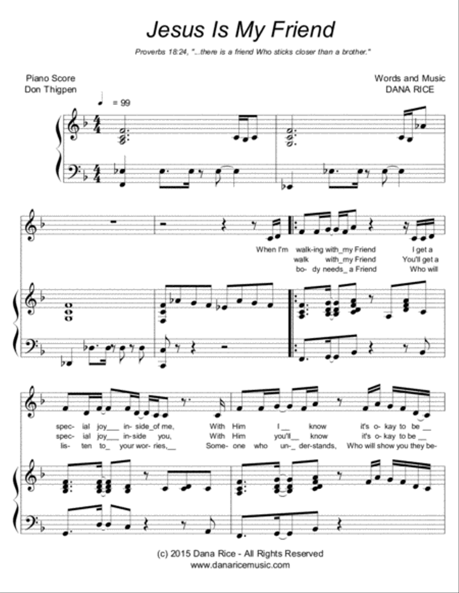 Jesus Is My Friend Voice scores gallery preview page 2