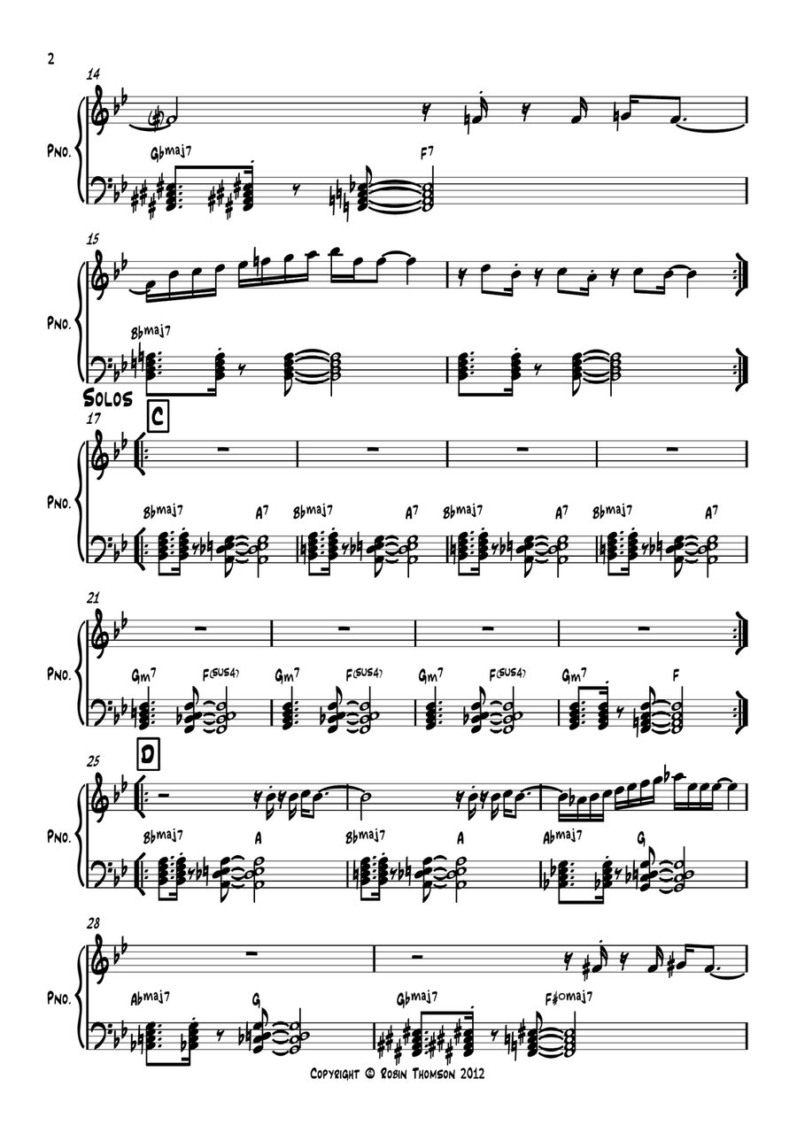 2.9ghz Piano Solo scores gallery preview page 2