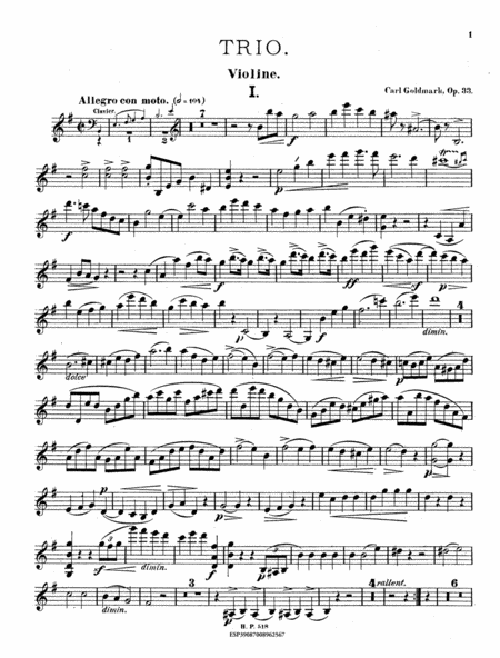 Trio fur Pianoforte, Violine, und Violoncell: Op. 33