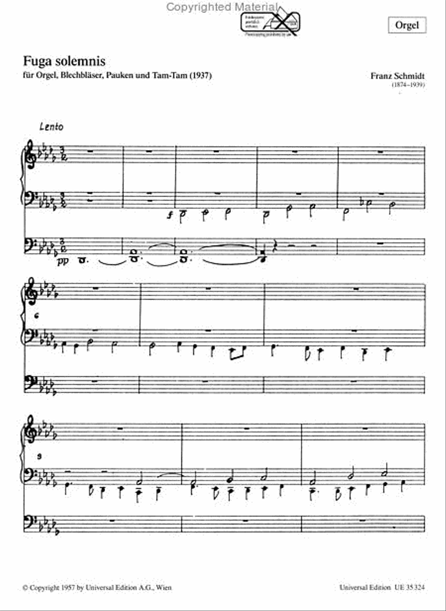 Fuga Solemnis Chamber Music scores gallery preview page 2