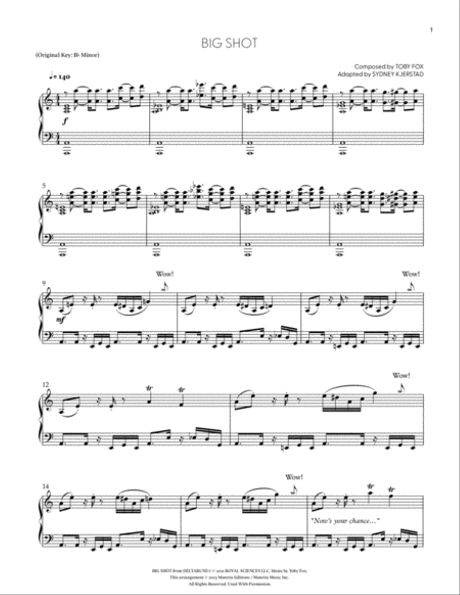 BIG SHOT (DELTARUNE Chapter 2 - Piano Sheet Music) Easy Piano scores gallery preview page 2
