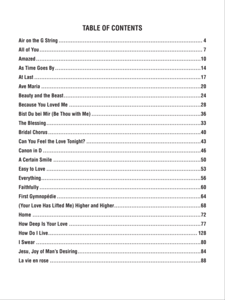 Top 50 Wedding Classics Top 50 Wedding Classics Easy Piano scores gallery preview page 2