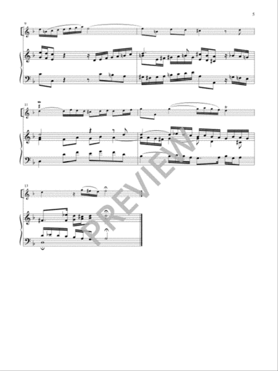 Variations on The Coventry Carol Flute scores gallery preview page 7