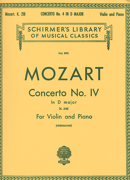 Wolfgang Amadeus Mozart: Concerto No. 4 in D Major, K. 218
