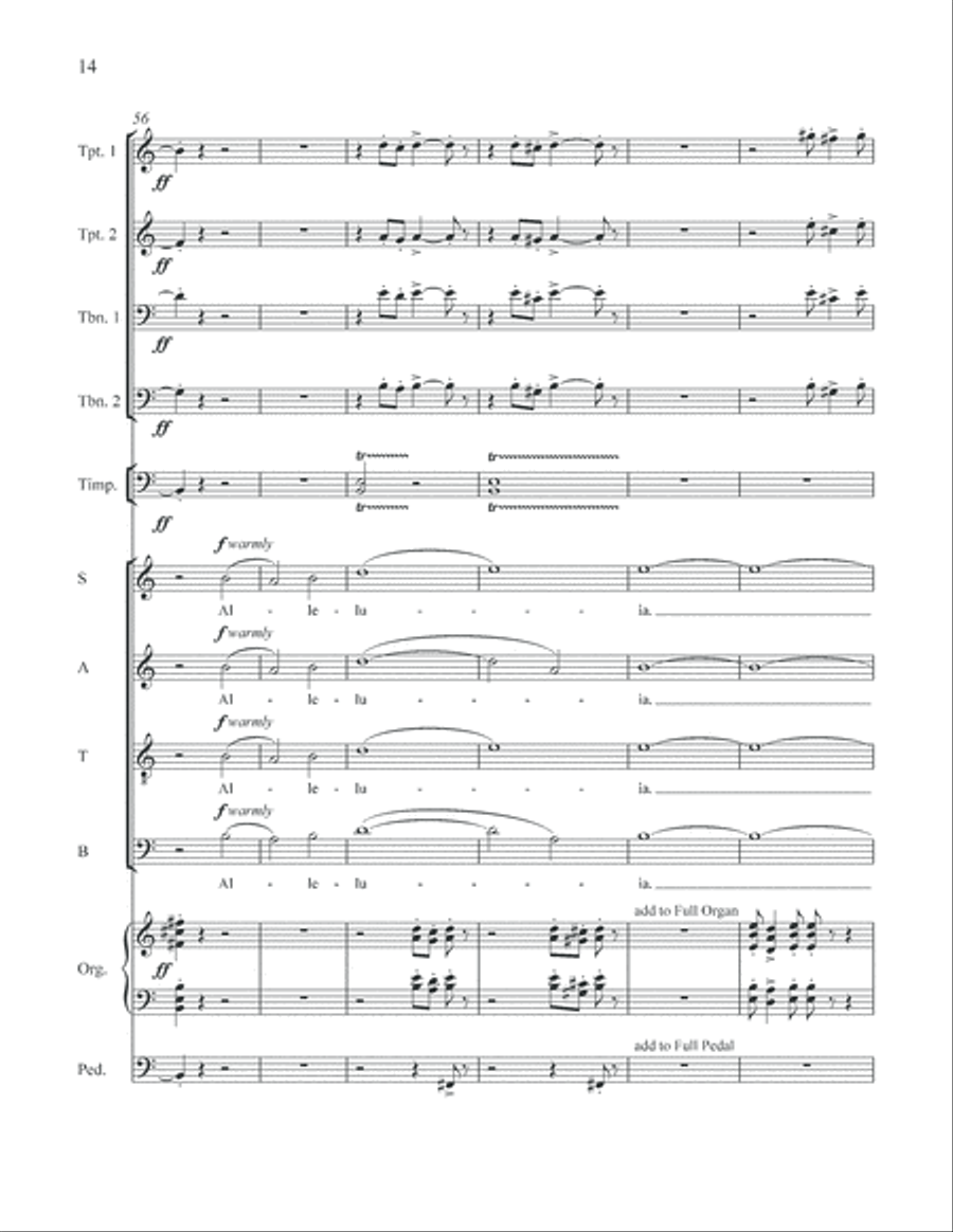 An Easter Introit (Full Score) Choir scores gallery preview page 15