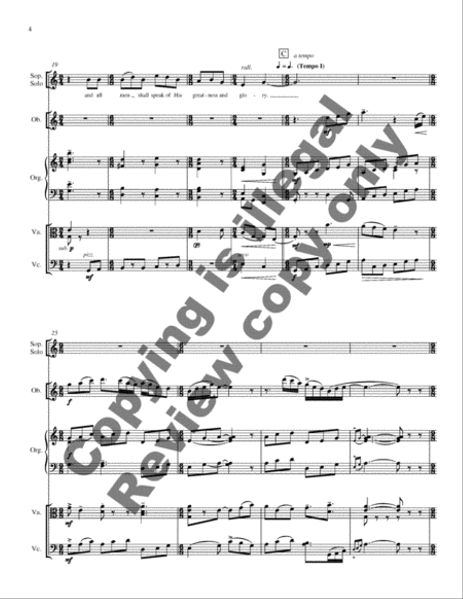 My Soul Shall Sing (Full Score) Choir scores gallery preview page 4