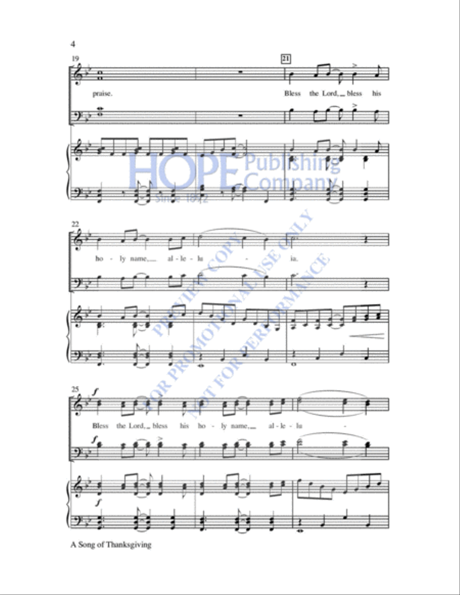 A Song of Thanksgiving A Song of Thanksgiving Choir scores gallery preview page 5
