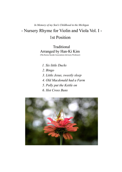 Nursery Rhyme Vol. I (Duet for Violin and Viola) image number null