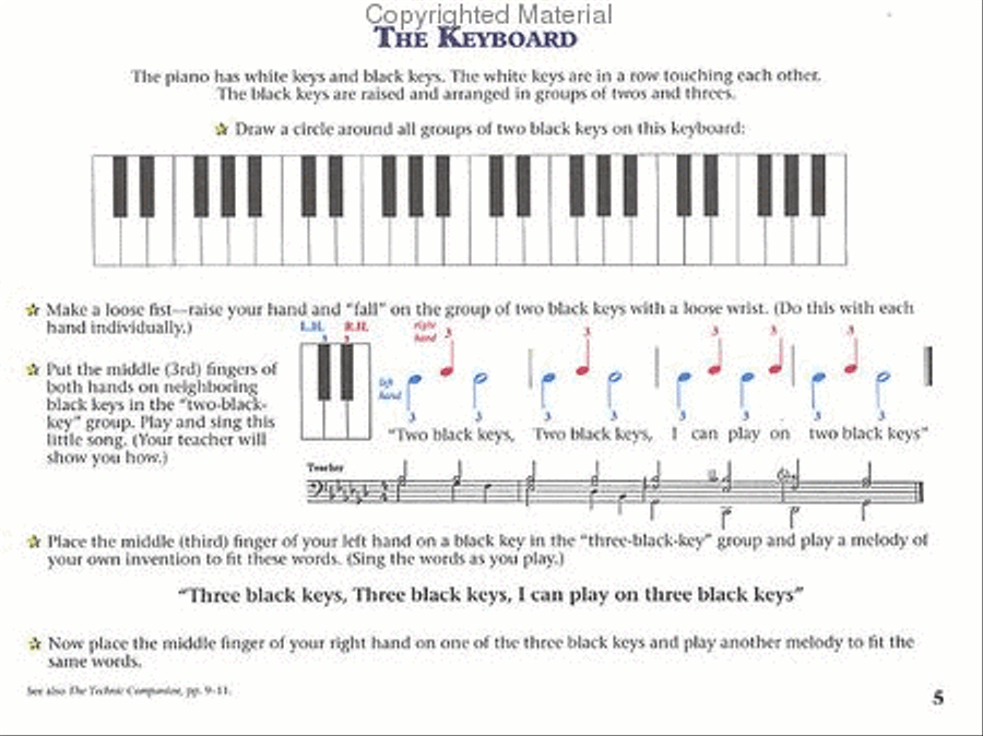 Learning to Play Piano Book 1 – Getting Started Piano scores gallery preview page 2