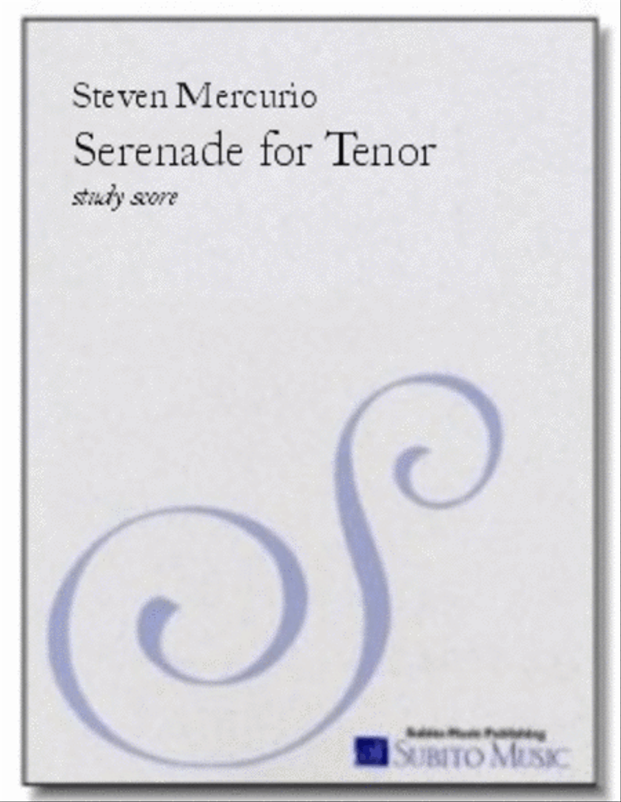 Serenade for Tenor Serenade for Tenor Choir scores gallery preview page 1