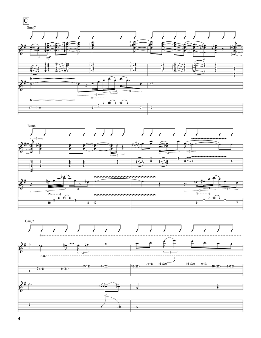 Out Of Nowhere Out Of Nowhere Electric Guitar scores gallery preview page 4