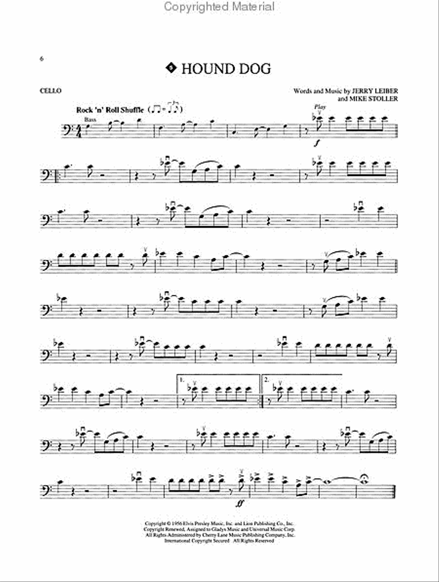 Elvis Presley for Cello Cello scores gallery preview page 3
