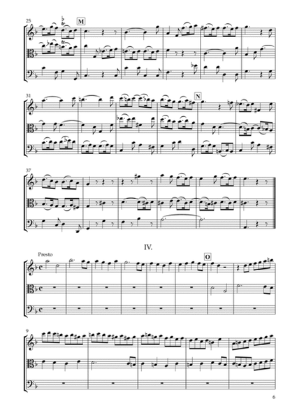 Trio Sonata in D Minor for String Trio Essercizii musici TWV42:d4 image number null