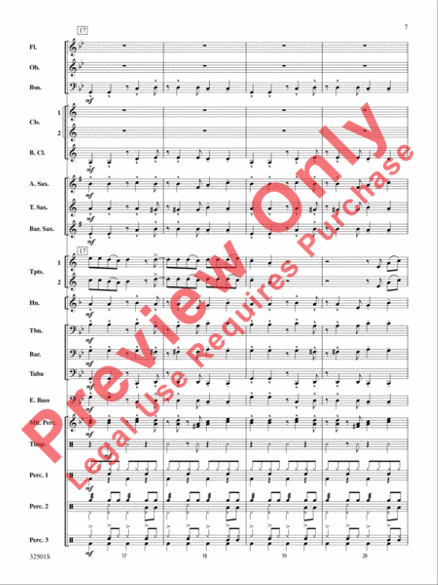 Let's Get Loud Concert Band scores gallery preview page 8