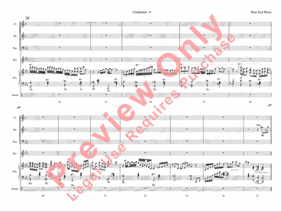 West End Blues Jazz Ensemble scores gallery preview page 10