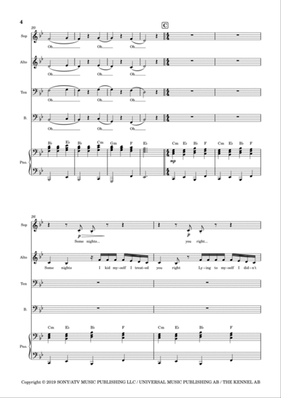Start Again 4-Part scores gallery preview page 5