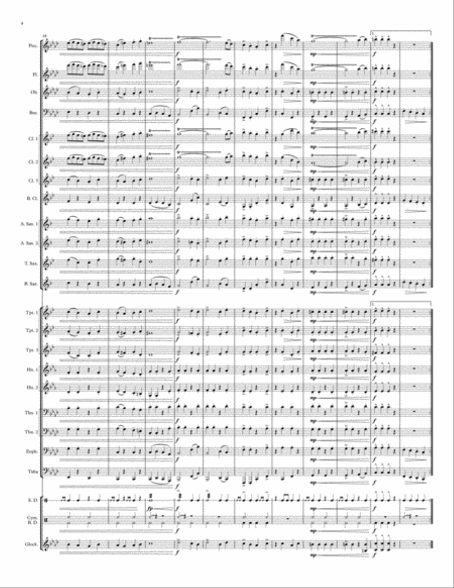 March of the Living Dead March of the Living Dead Concert Band scores gallery preview page 6