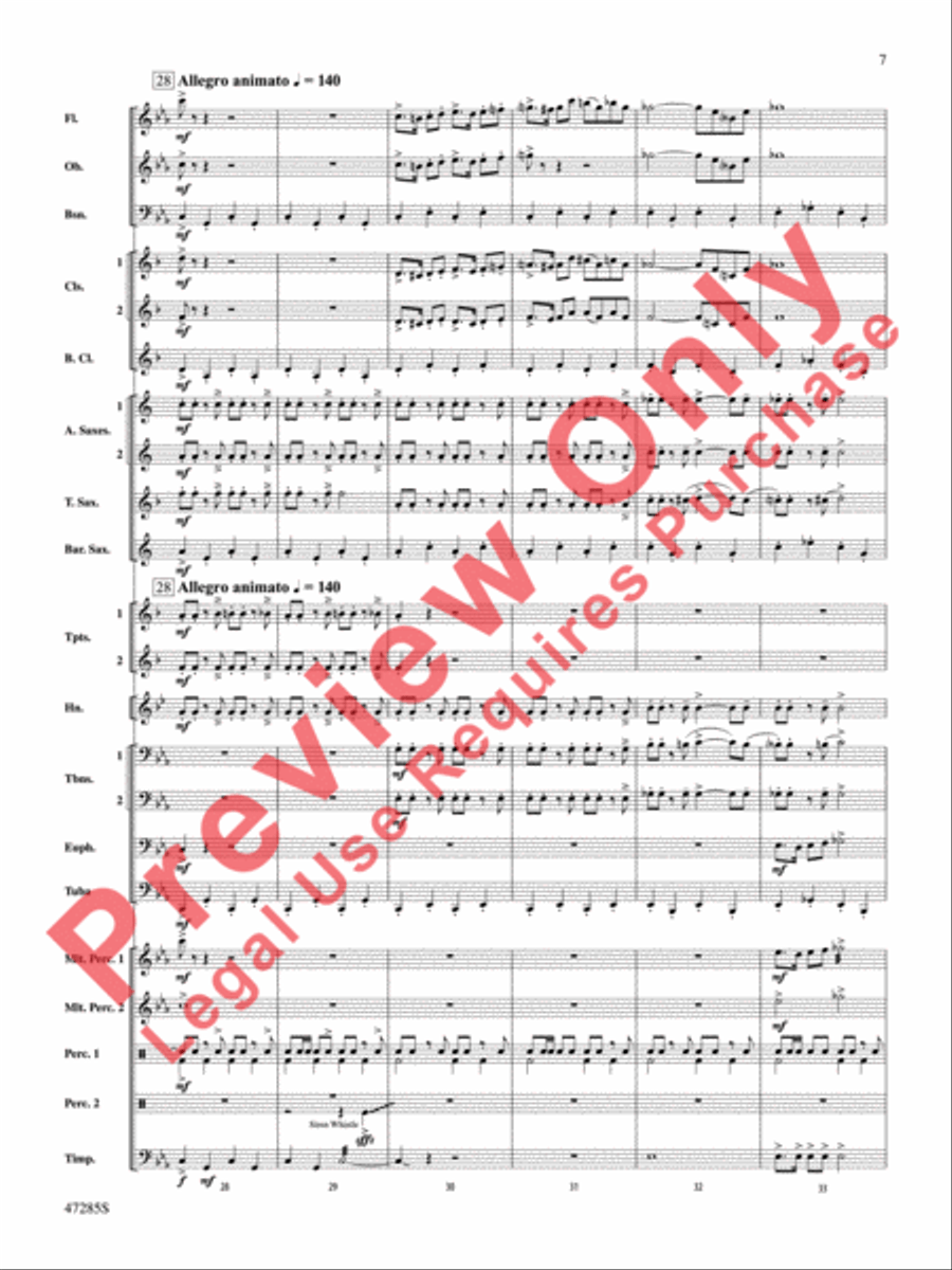 Extraordinary Machines of Clockwork and Steam Concert Band scores gallery preview page 8