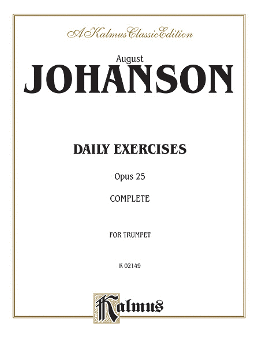 Daily Exercises, Op. 25