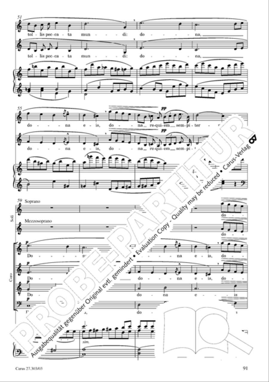 Messa da Requiem 4-Part scores gallery preview page 92