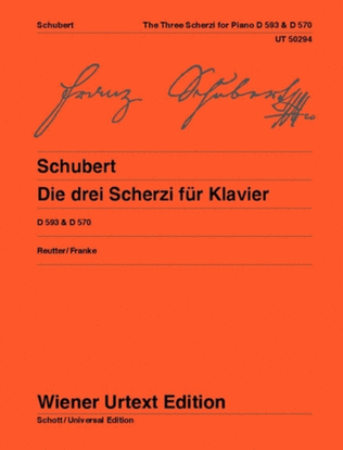 Book cover for Die drei Scherzi für Klavier
