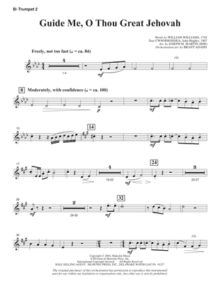 Book cover for Guide Me, O Thou Great Jehovah (arr. Joseph M. Martin) - Bb Trumpet 2