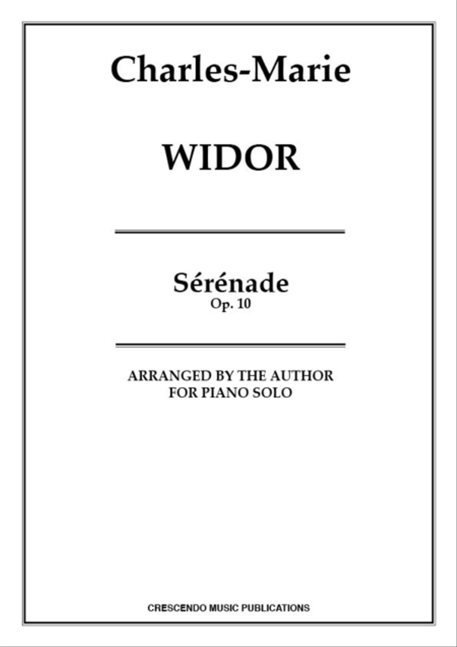 Serenade, Op. 10 Piano Solo scores gallery preview page 1