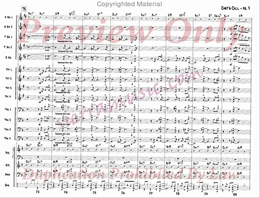 Chet's Call Chet's Call Big Band scores gallery preview page 10