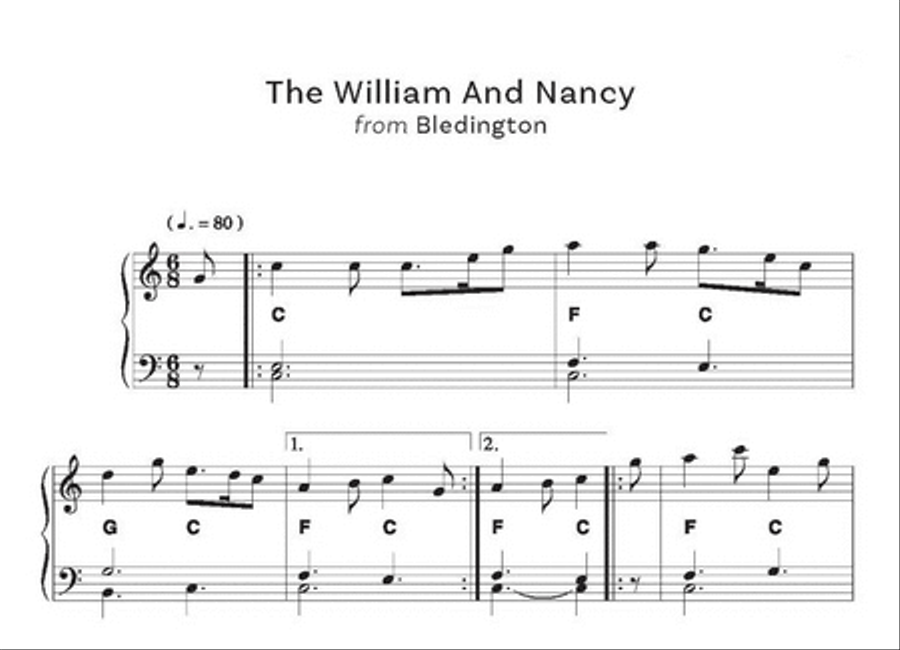 Simplest English Morris Tunes Piano Solo scores gallery preview page 3