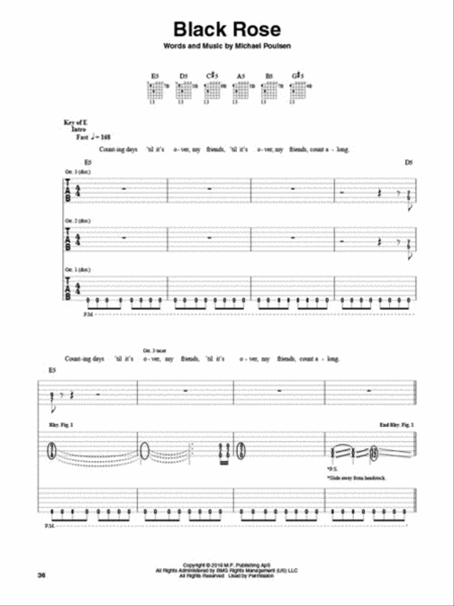 Volbeat - Seal the Deal & Let's Boogie Electric Guitar scores gallery preview page 4