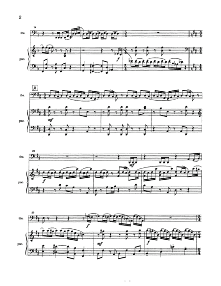 Showdown! Showdown! Tuba scores gallery preview page 3