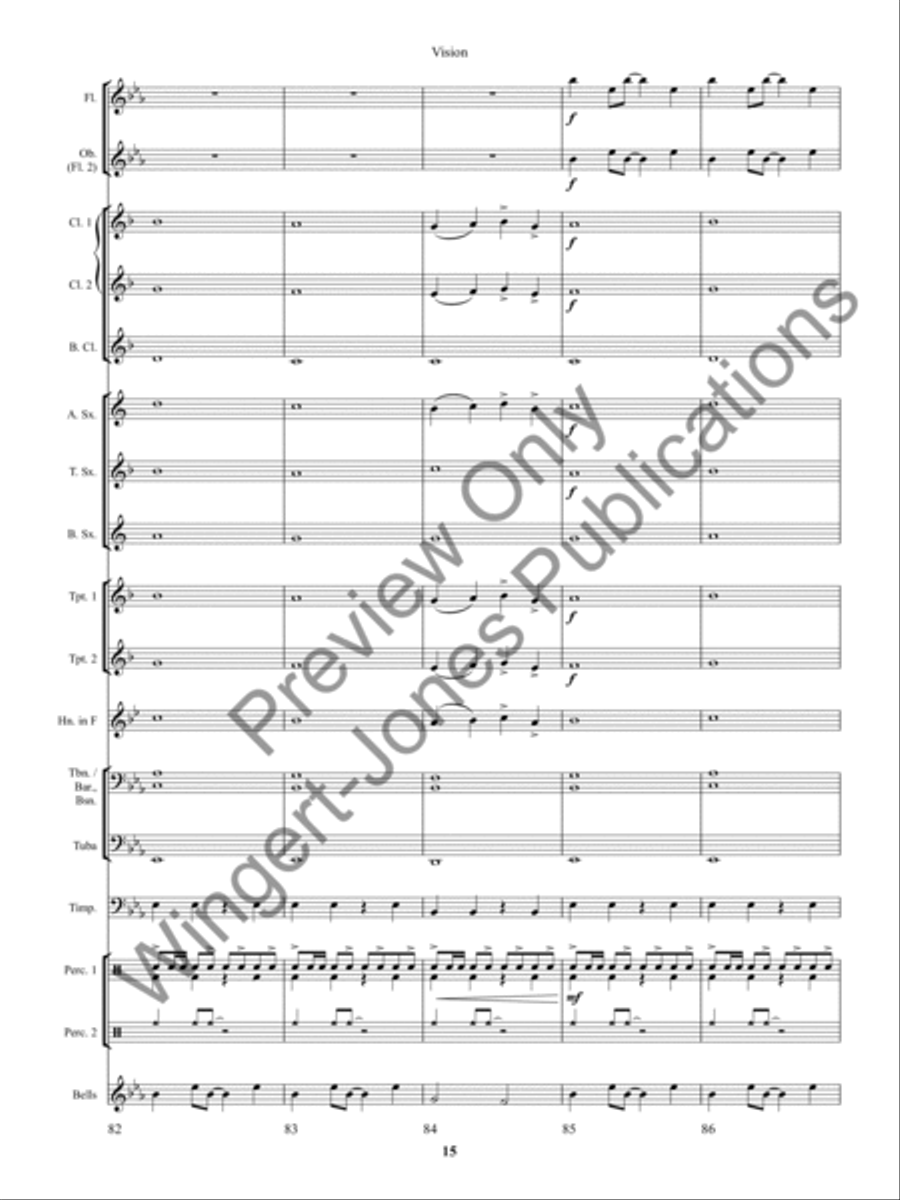 Vision Concert Band scores gallery preview page 19