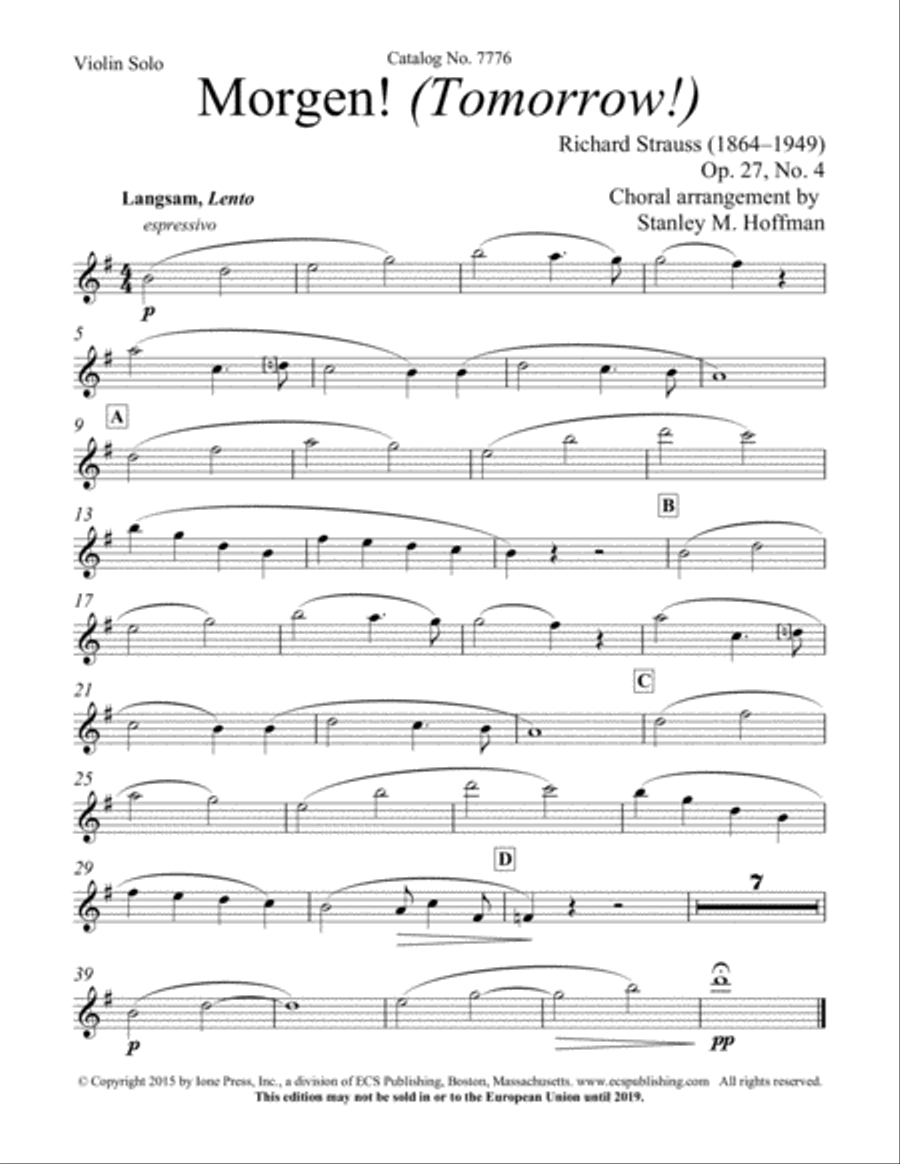 Morgen! (Tomorrow!) Morgen! (Tomorrow!) Choir scores gallery preview page 6