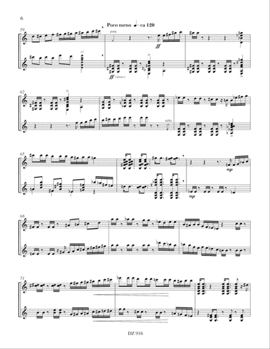 Trois cycles Classical Guitar scores gallery preview page 6