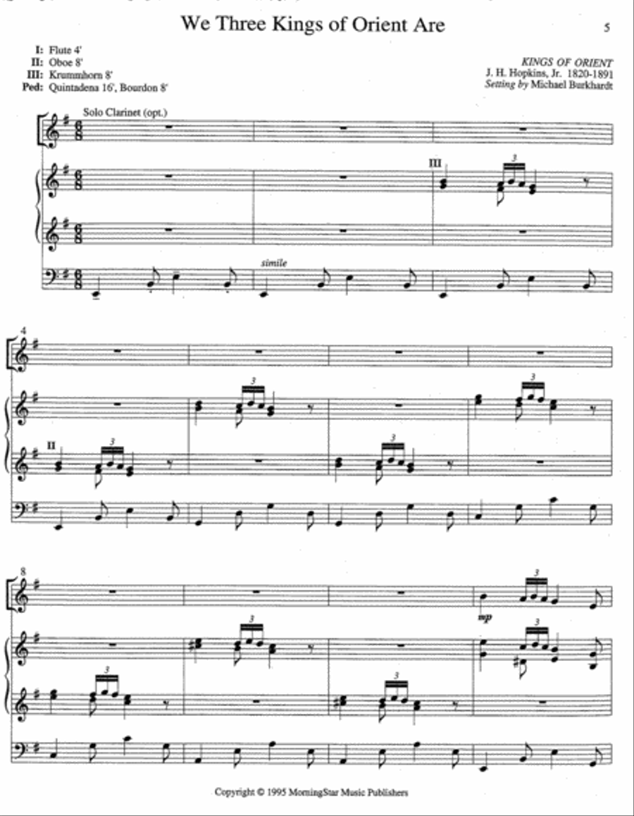 Two Hymn Improvisations for Epiphany Clarinet Solo scores gallery preview page 3