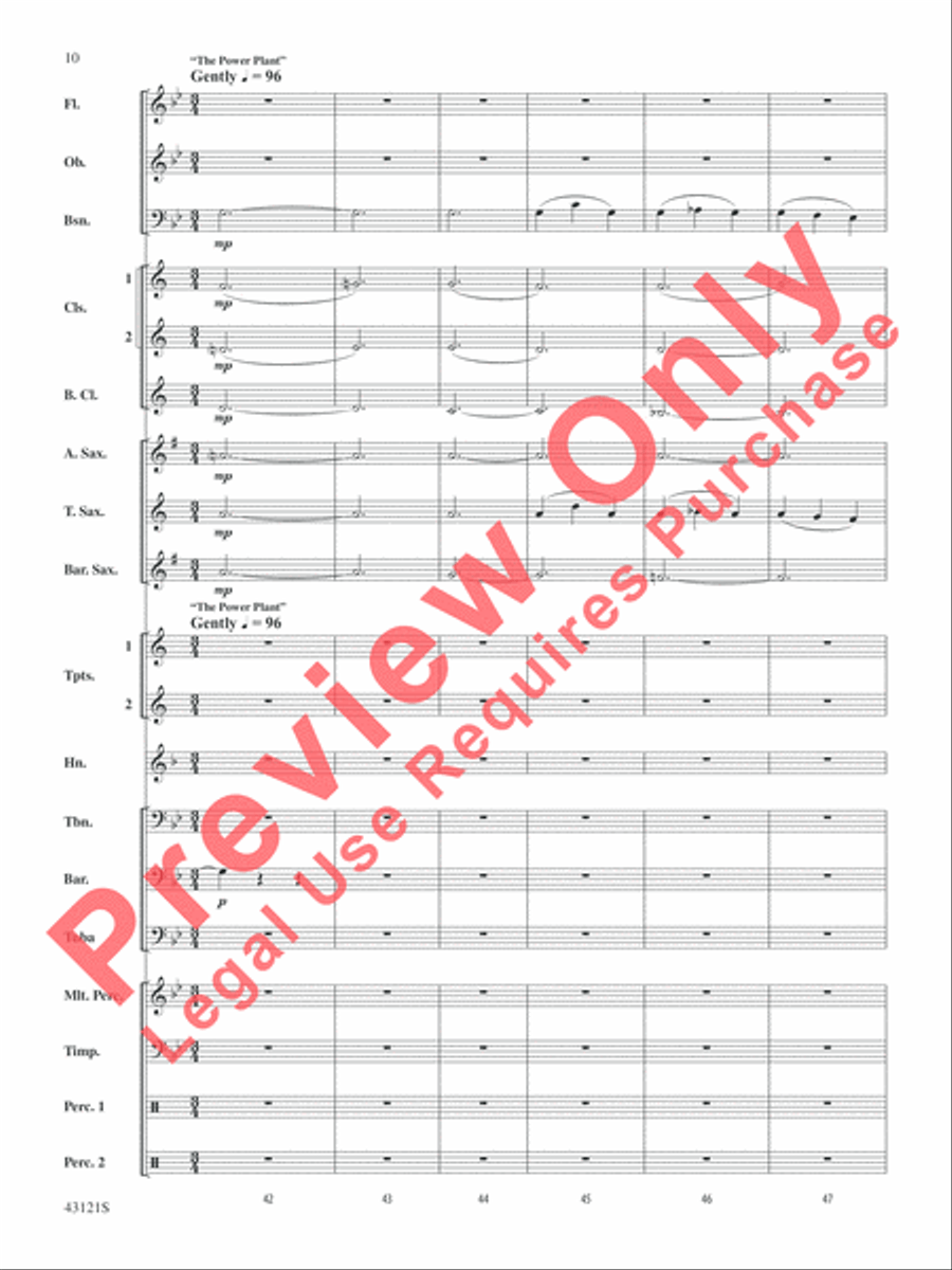 Godzilla, Selections from Concert Band scores gallery preview page 11