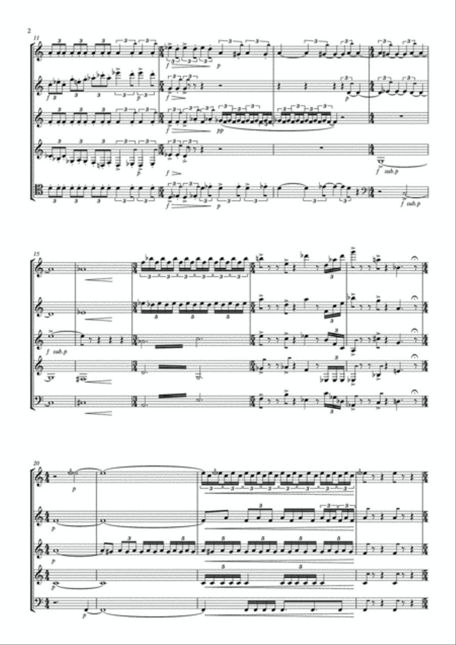 Zusammen/Getrennt/Zusammen - Woodwind Quintet Woodwind Quintet scores gallery preview page 4