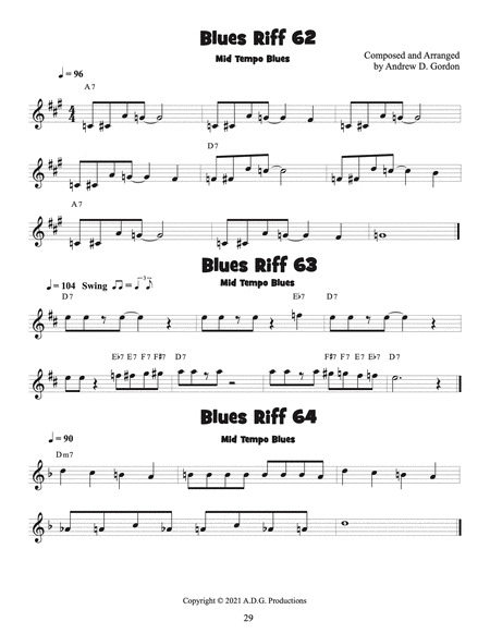 100 Ultimate Blues Riffs for Trumpet Beginner Level