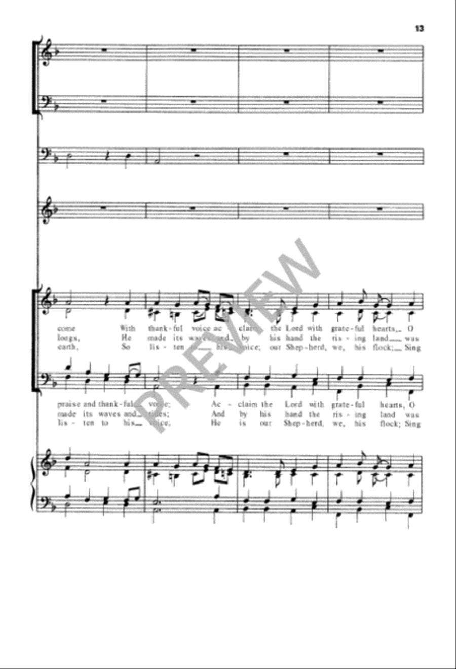 Go Up to the Altar of God 4-Part scores gallery preview page 13