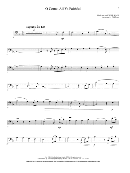 Creative Carols for Cello by Ed Hogan Piano Accompaniment - Sheet Music