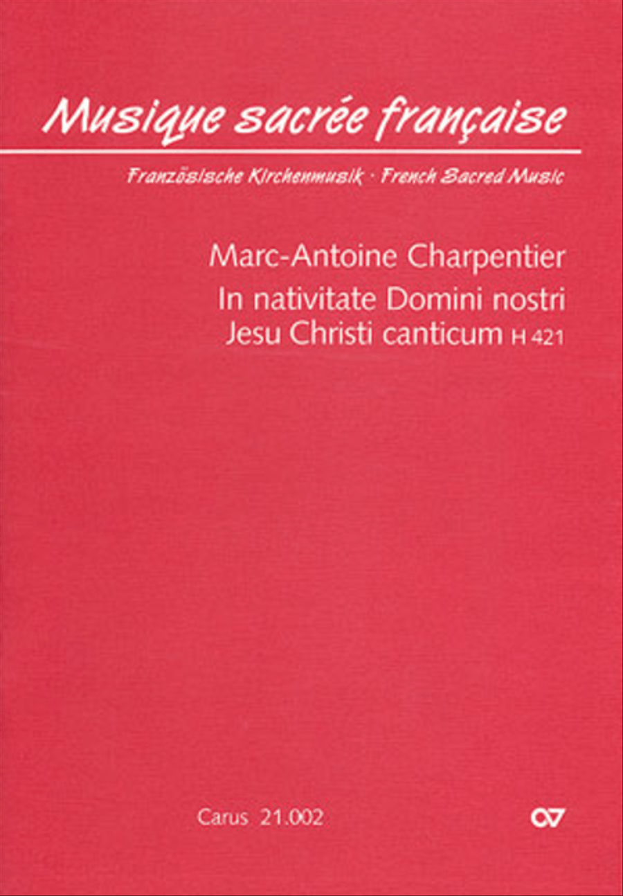 In nativitate Domini nostri Jesu Christi canticum SSA scores gallery preview page 1
