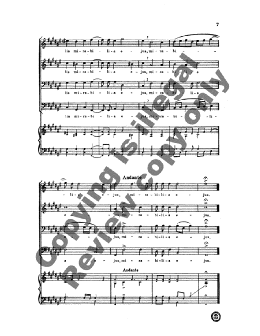 Cantate Domino (O Sing Unto the Lord) TTBB scores gallery preview page 6