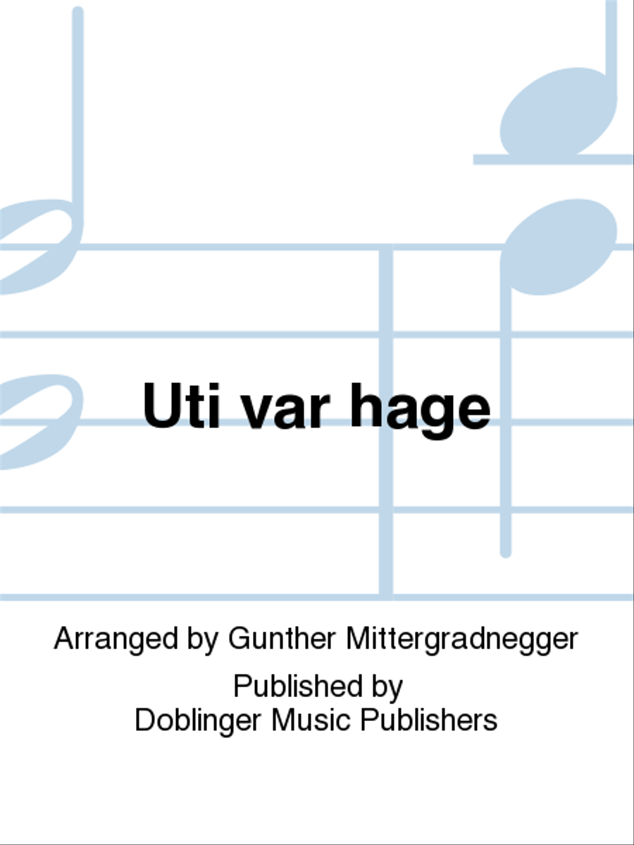 Uti var hage Choir scores gallery preview page 1