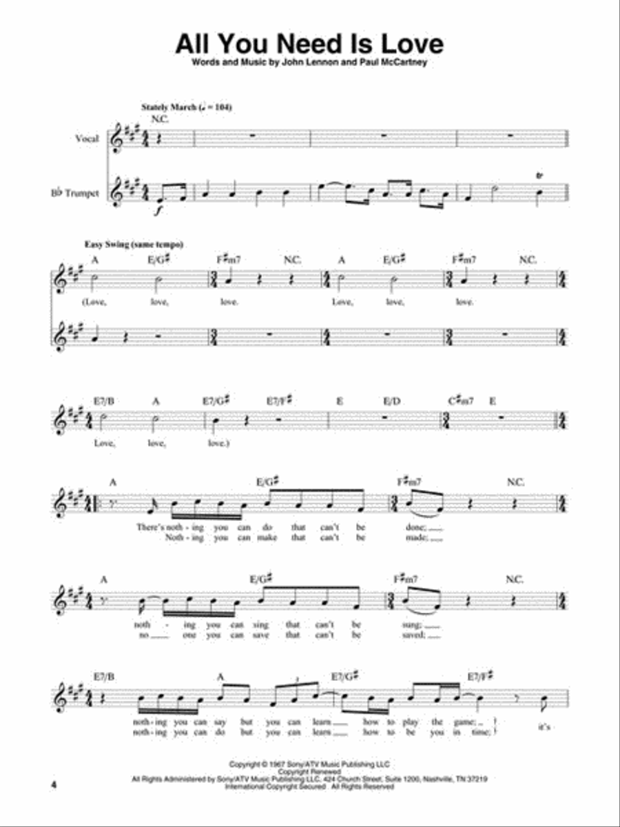 Classic Rock Trumpet Solo scores gallery preview page 3