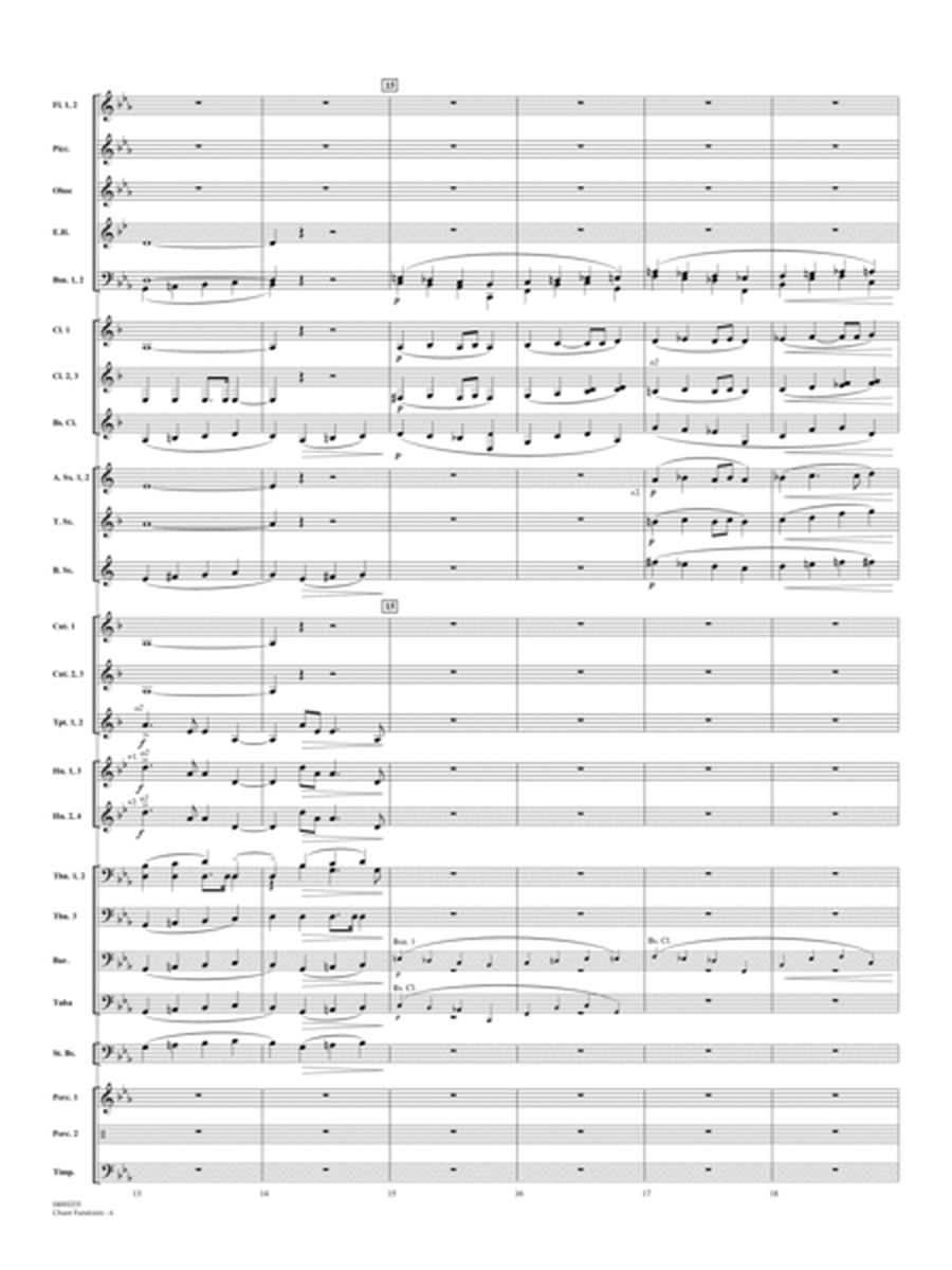 Chant Funeraire (arr. Myron Moss) - Conductor Score (Full Score)
