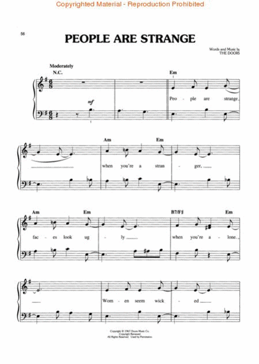 The Doors – Easy Piano